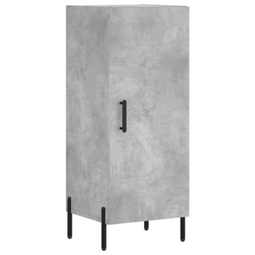 vidaXL Ντουλάπι Γκρι Σκυροδέματος 34,5x34x180cm Επεξεργασμένο Ξύλο 1 τεμ.