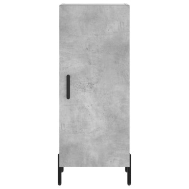 vidaXL Ντουλάπι Γκρι Σκυροδέματος 34,5x34x180cm Επεξεργασμένο Ξύλο 1 τεμ.