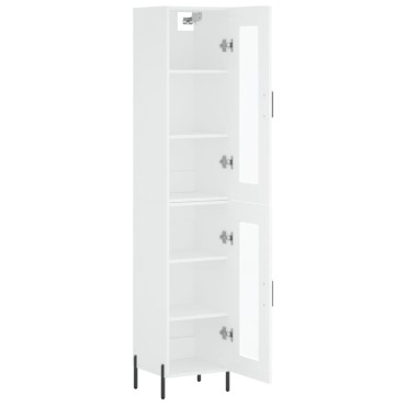 vidaXL Ντουλάπι Λευκό 34,5x34x180cm από Επεξεργασμένο Ξύλο 1 τεμ.