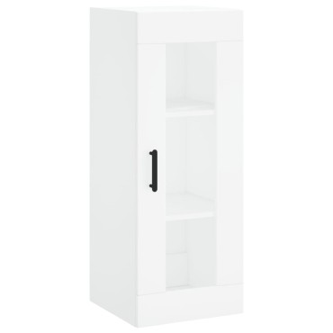 vidaXL Ντουλάπι Λευκό 34,5x34x180cm από Επεξεργασμένο Ξύλο 1 τεμ.