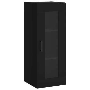 vidaXL Ντουλάπι Μαύρο 34,5x34x180cm από Επεξεργασμένο Ξύλο 1 τεμ.