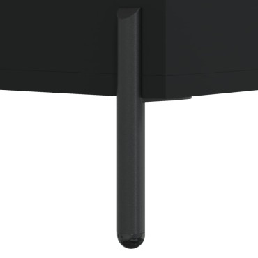 vidaXL Ντουλάπι Μαύρο 34,5x34x180cm από Επεξεργασμένο Ξύλο 1 τεμ.