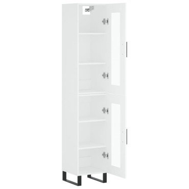 vidaXL Ντουλάπι Λευκό 34,5x34x180cm από Επεξεργασμένο Ξύλο 1 τεμ.