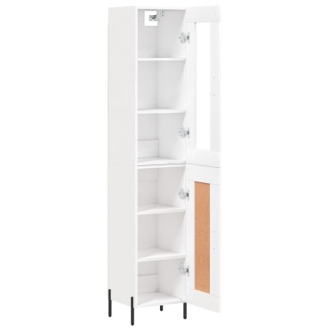 vidaXL Ντουλάπι Λευκό 34,5x34x180cm από Επεξεργασμένο Ξύλο 1 τεμ.