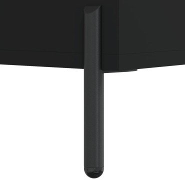 vidaXL Ντουλάπι Μαύρο 34,5x34x180cm από Επεξεργασμένο Ξύλο 1 τεμ.