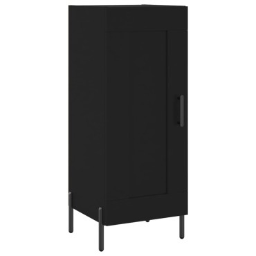 vidaXL Ντουλάπι Μαύρο 34,5x34x180cm από Επεξεργασμένο Ξύλο 1 τεμ.