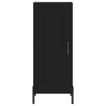 vidaXL Ντουλάπι Μαύρο 34,5x34x180cm από Επεξεργασμένο Ξύλο 1 τεμ.