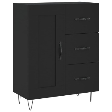 vidaXL Ντουλάπι Μαύρο 69,5x34x180cm από Επεξεργασμένο Ξύλο 1 τεμ.