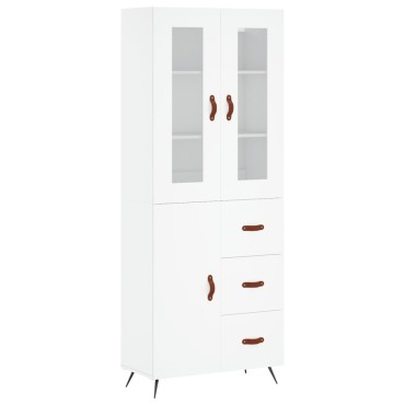 vidaXL Ντουλάπι Λευκό 69,5x34x180cm από Επεξεργασμένο Ξύλο 1 τεμ.