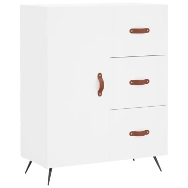 vidaXL Ντουλάπι Λευκό 69,5x34x180cm από Επεξεργασμένο Ξύλο 1 τεμ.