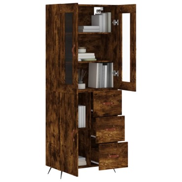 vidaXL Ντουλάπι Καπνιστή Δρυς 69,5x34x180cm από Επεξεργασμένο Ξύλο 1 τεμ.