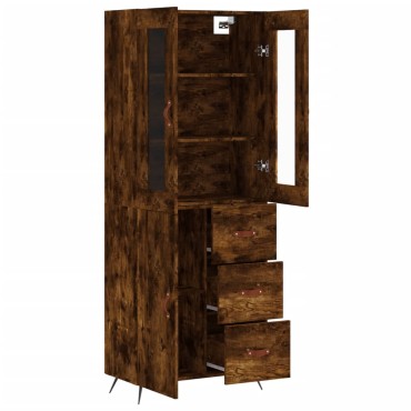 vidaXL Ντουλάπι Καπνιστή Δρυς 69,5x34x180cm από Επεξεργασμένο Ξύλο 1 τεμ.