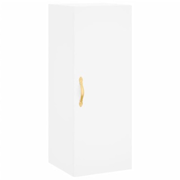 vidaXL Ντουλάπι Λευκό 34,5x34x180cm από Επεξεργασμένο Ξύλο 1 τεμ.