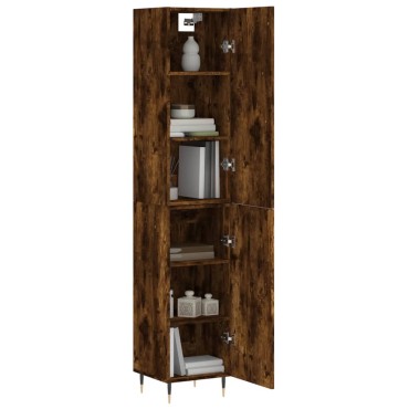 vidaXL Ντουλάπι Καπνιστή δρυς 34,5x34x180cm από Επεξεργασμένο Ξύλο 1 τεμ.