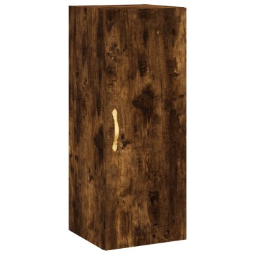 vidaXL Ντουλάπι Καπνιστή δρυς 34,5x34x180cm από Επεξεργασμένο Ξύλο 1 τεμ.
