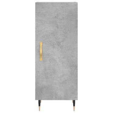 vidaXL Ντουλάπι Γκρι Σκυροδέματος 34,5x34x180cm Επεξεργασμένο Ξύλο 1 τεμ.