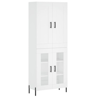 vidaXL Ντουλάπι Λευκό 69,5x34x180cm από Επεξεργασμένο Ξύλο 1 τεμ.