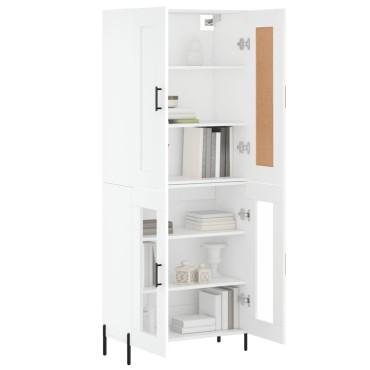 vidaXL Ντουλάπι Λευκό 69,5x34x180cm από Επεξεργασμένο Ξύλο 1 τεμ.
