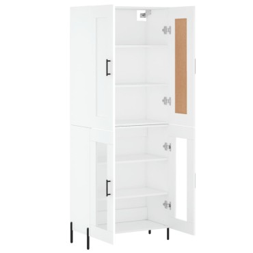 vidaXL Ντουλάπι Λευκό 69,5x34x180cm από Επεξεργασμένο Ξύλο 1 τεμ.