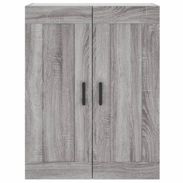 vidaXL Ντουλάπι Γκρι Sonoma 69,5x34x180cm Επεξεργασμένο Ξύλο 1 τεμ.