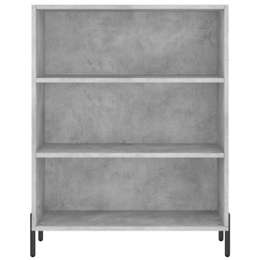 vidaXL Ντουλάπι Γκρι Σκυροδέματος 69,5x34x180cm Επεξεργασμένο Ξύλο 1 τεμ.