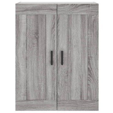 vidaXL Ντουλάπι Γκρι Sonoma 69,5x34x180cm Επεξεργασμένο Ξύλο 1 τεμ.