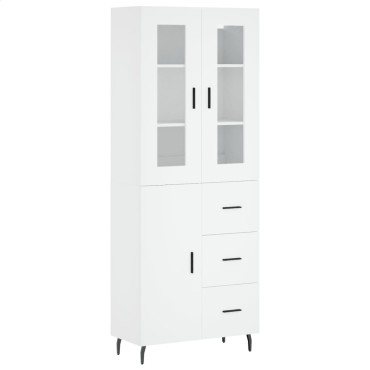 vidaXL Ντουλάπι Λευκό 69,5x34x180cm από Επεξεργασμένο Ξύλο 1 τεμ.
