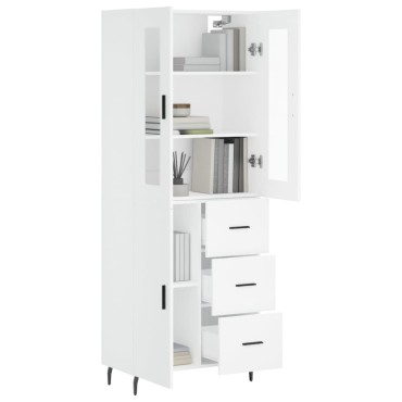 vidaXL Ντουλάπι Λευκό 69,5x34x180cm από Επεξεργασμένο Ξύλο 1 τεμ.