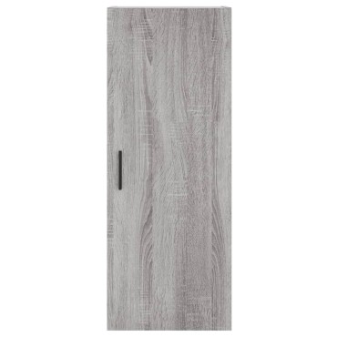 vidaXL Μπουφές Sonoma Γκρι 34,5x34x180cm από Επεξεργασμένο Ξύλο 1 τεμ.