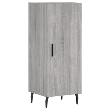 vidaXL Μπουφές Sonoma Γκρι 34,5x34x180cm από Επεξεργασμένο Ξύλο 1 τεμ.