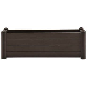 vidaXL Ζαρντινιέρα Υπερυψωμένη Μόκα 100 x 43 x 35 εκ. Πολυπροπυλένιο