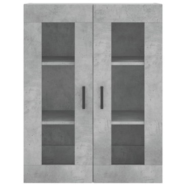vidaXL Ντουλάπι Γκρι Σκυροδέματος 69,5x34x180cm Επεξεργασμένο Ξύλο 1 τεμ.