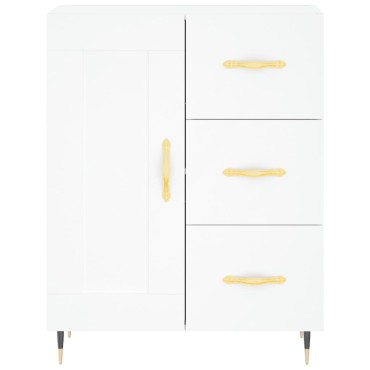 vidaXL Ντουλάπι Λευκό 69,5x34x180cm από Επεξεργασμένο Ξύλο 1 τεμ.