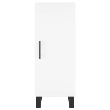 vidaXL Ντουλάπι Λευκό 34,5x34x180cm από Επεξεργασμένο Ξύλο 1 τεμ.
