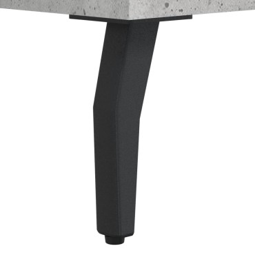vidaXL Ντουλάπι Γκρι Σκυροδέματος 69,5x34x180cm Επεξεργασμένο Ξύλο 1 τεμ.