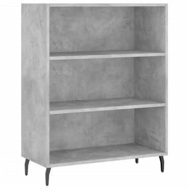 vidaXL Ντουλάπι Γκρι Σκυροδέματος 69,5x34x180cm Επεξεργασμένο Ξύλο 1 τεμ.