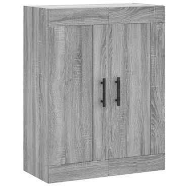vidaXL Ντουλάπι Γκρι Sonoma 69,5x34x180cm Επεξεργασμένο Ξύλο 1 τεμ.