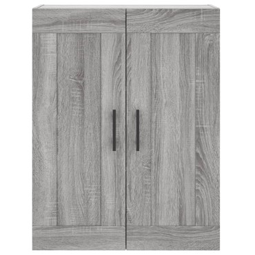 vidaXL Ντουλάπι Γκρι Sonoma 69,5x34x180cm Επεξεργασμένο Ξύλο 1 τεμ.