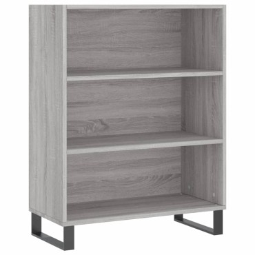 vidaXL Ντουλάπι Γκρι Sonoma 69,5x34x180cm Επεξεργασμένο Ξύλο 1 τεμ.
