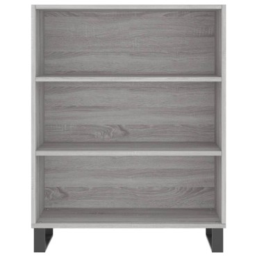 vidaXL Ντουλάπι Γκρι Sonoma 69,5x34x180cm Επεξεργασμένο Ξύλο 1 τεμ.