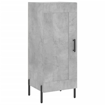 vidaXL Ντουλάπι Γκρι Σκυροδέματος 34,5x34x180cm Επεξεργασμένο Ξύλο 1 τεμ.