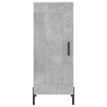 vidaXL Ντουλάπι Γκρι Σκυροδέματος 34,5x34x180cm Επεξεργασμένο Ξύλο 1 τεμ.