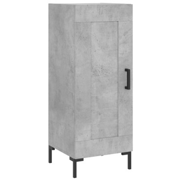 vidaXL Ντουλάπι Γκρι Σκυροδέματος 34,5x34x180cm Επεξεργασμένο Ξύλο 1 τεμ.