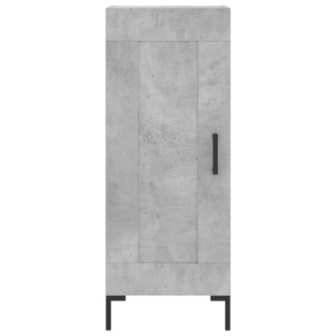 vidaXL Ντουλάπι Γκρι Σκυροδέματος 34,5x34x180cm Επεξεργασμένο Ξύλο 1 τεμ.