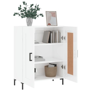 vidaXL Ντουλάπι Γυαλιστερό Λευκό 69,5x34x90cm Επεξεργασμένο Ξύλο 1 τεμ.