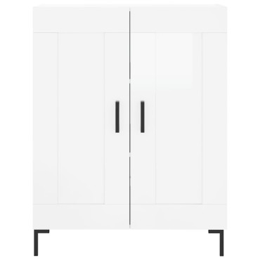 vidaXL Ντουλάπι Γυαλιστερό Λευκό 69,5x34x90cm Επεξεργασμένο Ξύλο 1 τεμ.
