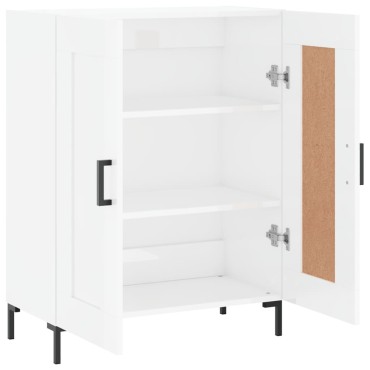 vidaXL Ντουλάπι Γυαλιστερό Λευκό 69,5x34x90cm Επεξεργασμένο Ξύλο 1 τεμ.