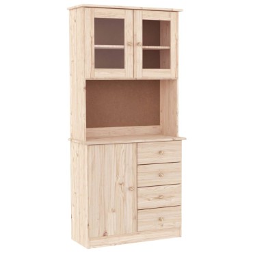 vidaXL Ντουλάπι ALTA 77x35x165cm από Μασίφ Ξύλο Πεύκου 1 τεμ.