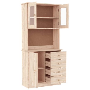 vidaXL Ντουλάπι ALTA 77x35x165cm από Μασίφ Ξύλο Πεύκου 1 τεμ.