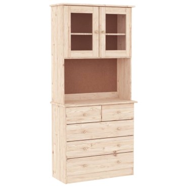 vidaXL Ντουλάπι ALTA 77x35x165cm από Μασίφ Ξύλο Πεύκου 1 τεμ.